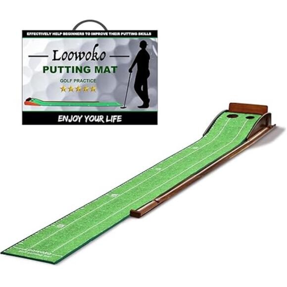Indoor Putting Green with Ball Return, Golf Practice Training EquipmentPutting - Picture 7 of 7